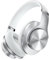DOQAUS Bluetooth Headphones Over Ear, 90H Playtime, Bluetooth 5.3 Wireless Headphones, 3 EQ Mode, Foldable Hi-Fi Stereo Bass Headphones Wireless, Soft Earpad, Built-in Mic, for Travel Phone PC, Silver
