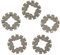 Diheohg 5 Stück Adapter für Oszillierende Sägeblätter, Kreissägeblätter, Star Lock Adapter, Universal-Schnellspannadapter, OIS Adapter