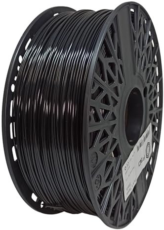 Finnotech F3D PLA Filament 1.75mm, Präzises 3D Drucker Filament, Maßgenauigkeit +/- 0.02mm, 1Kg Spule, Hochwertiges PLA für exakte 3D Drucke, Schwarz