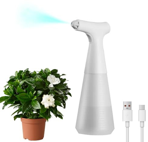 OBEST Elektrischer Sprüher,900ml Haushalts-Pflanzensprüher,Tragbarer automatischer Gärtner-Sprüher,Elektrische Gießkanne für Innen- und Außen-Gartenarbeit,Hausreinigung