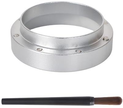 Anillo Dosificador Cafe, 51mm Embudo Dosificador Magnético Anillo de Embudo Dosificador, Compatible con Portafiltro 51mm, Embudo Cafetera Accesorios Para Máquinas de Café para Barista, Cafetería