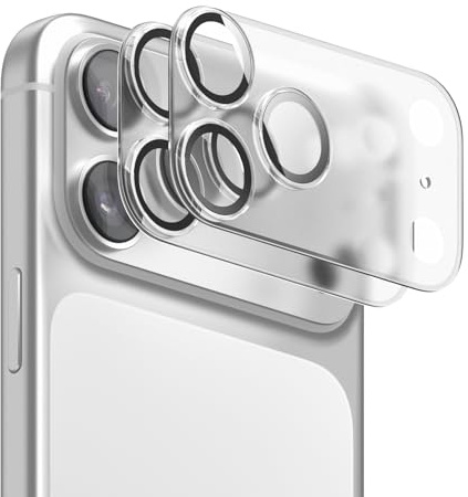 elago Hartglas-Kameraobjektivschutz für iPhone 17 Pro Max | Anti-Fingerabdruck, kratzfest, Rundumschutz, 2er-Pack
