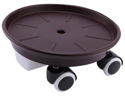 INOOMP Rolling Plant Tray with Wheels Movable Flowerpot Base für Innen und Außenbereich Robuster Pflanzenständer mit Universalrollen Gartenwerkzeug für Pflanzenpflege
