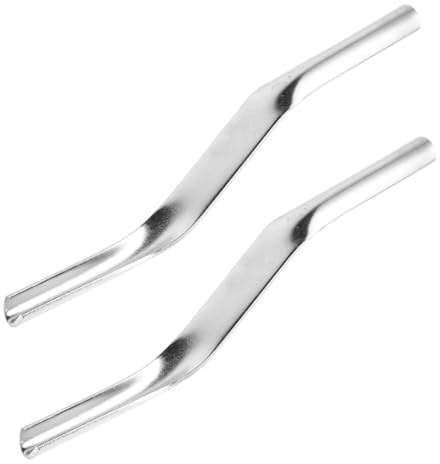 2 Pcs Brick Jointer Tools, Stainless Steel Convex Mortar Jointer, 1/2 Inch and 5/8 Inch Double End Mortar Finishing Tool, for Builders and Bricklayers(Silver)