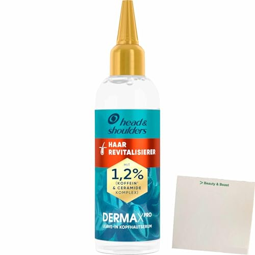 usy Bundle für Head & Shoulders Haar Revitalisierer Derma XPro Leave-in Kopfhautserum (145ml Flasche) + usy Block