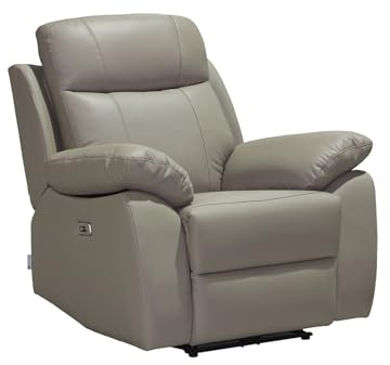 Vente-unique - Relaxsessel 1 Vipino - Leder - Taupe