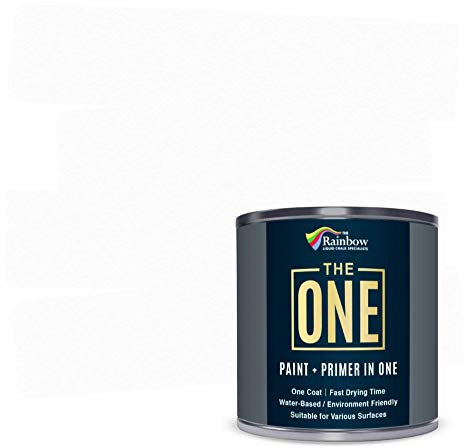 THE ONE All-in-One Farbe & Grundierung – Weiß Matt, 2.5 L | Multi-Oberflächen 1-Schicht-Formel | Innen & außen | Wasserbasiert, langlebig & VOC-arm