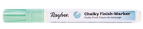 Rayher Hobby 35017432 Chalky Finish Marker, jade, mit Ventil, ultramatte Acryltinte, hochdeckend, hochwertig, mit hohem Kreideanteil, der ultramatte Chalky-Kreidelook jetzt auch als Marker