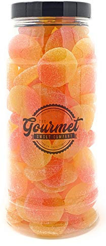 Fizzy Peaches Retro Sweet Shop Jar by The Gourmet Sweet Company