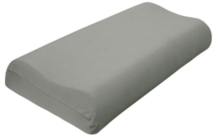 Traumschlaf Universal Bezug für Nackenstützkissen – elastischer Edel Jersey Kissenbezug aus Baumwolle – weich, dehnbar und passgenau für viele Nackenstützkissen – S-M, Höhe 7-10 cm, grau