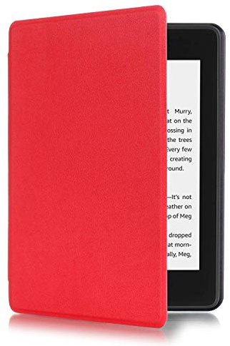 Kepuch Custer Cover per Kindle Paperwhite 4 2018 10th,PU-Pelle Case Custodia per Kindle Paperwhite 4 2018 10th - Rosso