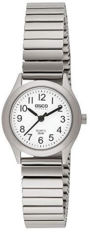 OSCO Titan Damen Zugband-Uhr Weiß Titan-Flexband 04103031