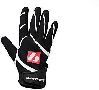 BARNETT FRG-03 Schwarz professionell Receiver Fußball Handschuhe, RE, DB, RB (XL)