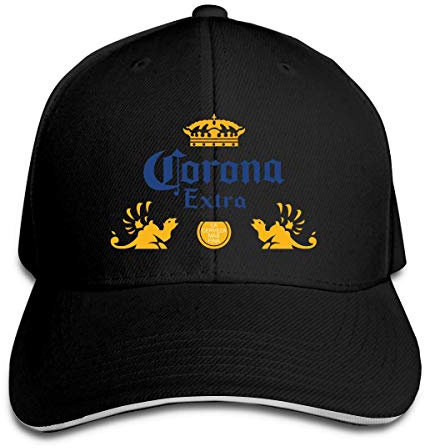GGdjst Corona Extra Bier verstellbare Casquette Unisex Baseball Cap Trucker Hüte Schwarz