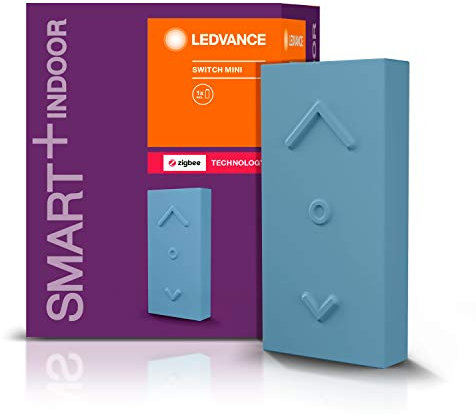 Ledvance SMART+ Switch Mini Blau, ZigBee Lichtschalter, Dimmer und Fernbedienung für smarte LED Lampen, Erweiterung für Ihr Smart Home, 4er-Pack, Kunststoff, Blau, One size