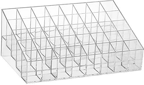 40 Grids Lipsticks Holder - Clear Acrylic Lipgloss Lipstick Organizer and Storage Display Case for Lip Gloss, Lipstick Tubes