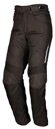 Modeka Violetta Damen Motorrad Textilhose (Black,Short 22)