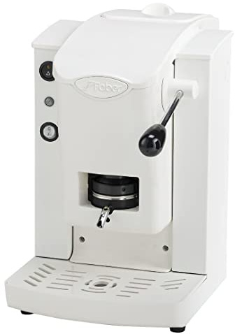 FABER Italia | Faber Slot Plast | Delrin - colore: bianca/bianca | Macchina caffè a cialde ESE 44mm