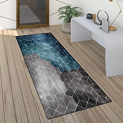 ACUY Alfombras De Pasillo Baratas 40x280cm Alfombra Cocina Vinilo Antideslizante Lavable para alfombras de Entrada a pasillos