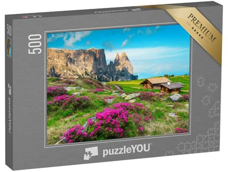 puzzleYOU: Puzzle 500 Teile „Seiser ALM, Dolomiten, Italien“ – aus der Puzzle-Kollektion Dolomiten