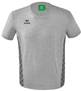 Erima Herren Essential Team Sport T-Shirt (2082210), hellgrau Melange/Slate Grey, 3XL