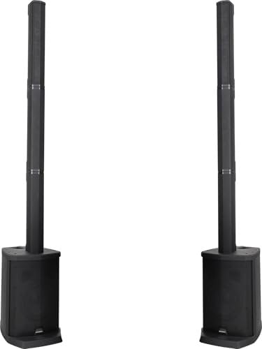 McGrey E-208LAB Conjunto de Altavoces estéreo de Sistema PA Line Array de Columna Activo con batería