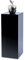 Colonna per fiori, colonna decorativa, piedistallo, colonna in vetro Emilia in vetro nero (20 x 20 x 70 cm)