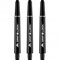 Mission Darts S1061 GripLock Durable Nylon Shafts - Medium Dart Stems - Black