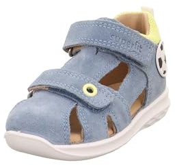 Superfit Jungen Bumblebee Sandale, Blau Gelb 8010, 27 EU