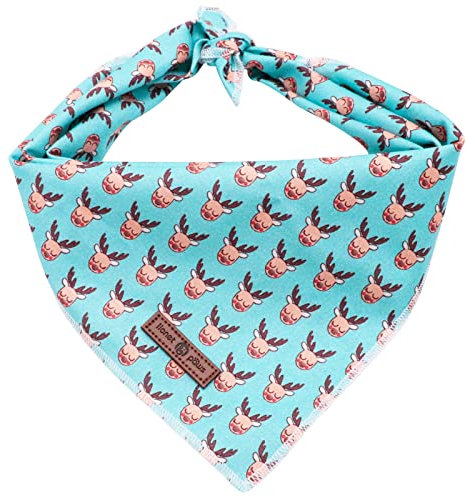 lionet paws Weihnachten Bandana für Hund Kopftücher Hundehalstuch Dreieckstuch für Kleine, Mittelgroße und Große Hunde Rentier