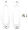 2 Stück Gitarren-Tonabnehmer-Rahmen Montagering Single Coil Metall Flat Humbucker Pickup Ring für TL Style E-Gitarren (Silber)