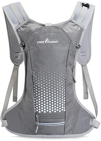 AUXDIQ 6L Unisex Fahrradrucksack Faltbarer mit Helmnetz & Aufbewahrungstasche Rucksack Reisen Tagesrucksack Outdoor Wasserdichter Ultraleicht Mountainbike Trinkrucksack Wanderrucksack