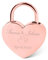 GRAVURZEILE Cadenas en forme de cœur avec gravure – Cadenas personnalisé en or avec clé en forme de cœur – Personnalisable avec nom et date – Idée cadeau pour la Saint-Valentin – Cadeau pour elle et