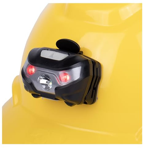 GREERRIDE Luz recargable para casco duro – Faro de casco duro para mantener las manos libres, faros delanteros para cabeza y linterna LED, lámpara de casco duro y luz de casco de bombero (montaje
