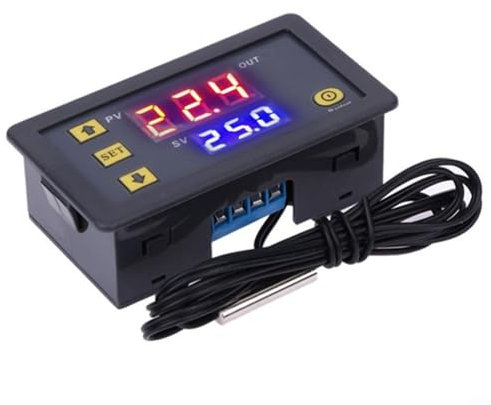 Digital Temperature Controller Thermostat Meter Temp Sensor Schalter Regler Temperaturregle(24V)