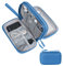 Skycase kabeltasche organizer,kabel organizer tasche,kabeltasche organizer klein,Tragbare Kabelorganizer,Doppelte Kabel Tasche für Elektronische Accessoires USB Powerbank SD-Karte,Hellblau