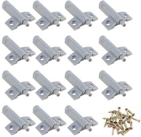 Seven-Flower 25Pcs Soft Close Hinge Buffer Kitchen Cabinet Door Stop Drawer Soft Quiet Close Closer Damper Buffers with 50Pcs Screws