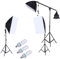 Softbox kit HUIOP ® Fotografia Photo Professional Kit Set con 5500K 135W Daylight Studio Light Bulb basamento quadrato Cubo Softbox sbalzo Bag