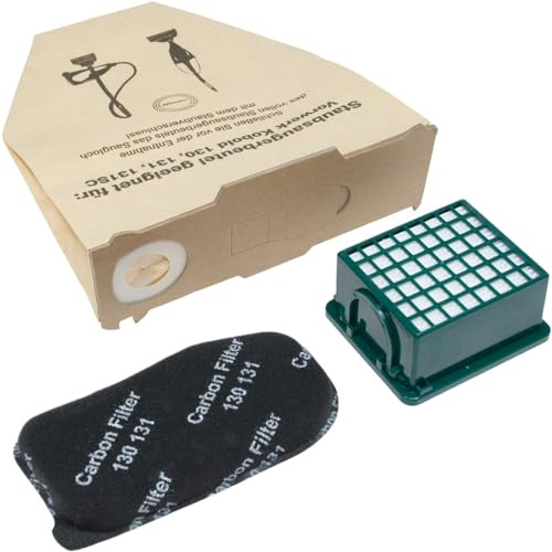 20 Staubsaugerbeutel & Filter Set kompatibel mit Vorwerk Kobold 130 131 | DeClean Staubsaugerbeutel Set - 20 Papiertüten, 1 Mikrofilter, 1 Aktiv-Geruchsfilter passend für Kobold VK 130 131 SC