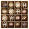 Weihnachtskugel-Ornament-Set, 16 Karat, 80 mm, Bronze, Kupfer und Gold, sortiert, Weihnachtsbaumkugel-Ornamente, bruchsichere Weihnachtsbaum-Hängeornamente für Weihnachtsdekoration