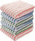 pobowlgarls Kitchen Dish Towels Dishcloths Set Super Absorbent Microfiber Non Stick Oil Dirt Thickening Towels for Washing Dishes Rags for Drying Dishes Kitchen Wash Clean (6)