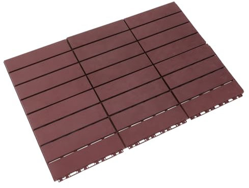 Gadpiparty 6piezas Piso De Plástico Entrelazado Para Terrazas Balcones y Jardines Resistente Intemperie Para Interiores y Exteriores Suelo De Patio