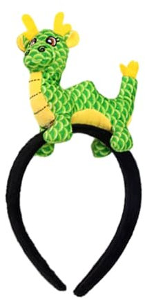 PLCPDM Serre-tête dragon chinois en peluche Loong Accessoires de costume Dragon en peluche pour le Nouvel An chinois