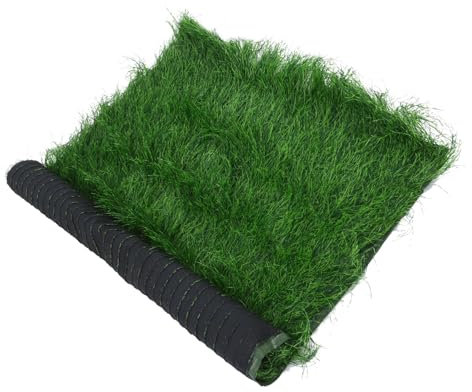 VOSAREA Tapis De Gazon Artificiel Réaliste Moquette Synthetique Décorative Pour Intérieur Et Extérieur Idéale Pour Jardins Et Animaux Couleur Verte