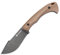 DRACHENADER Outdoor Messer L-Y, Jagdmesser Feststehende Klinge mit ABS Scheide und Gürtelclip, 5Cr13MoV Edelstahl Full Tang Gürtelmesser, Blackwash Finish Klinge-Khaki Griff