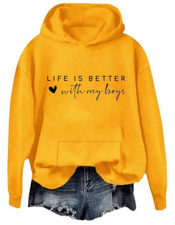 Hoodies for Women,Oversized Womens Sweatshirt,Womens Fleece,Zip Up Tops for Women,Funny Hoodies,Workout Sweatshirt Women,Mesh Hoodie,Halloween Sweatshirt Women,Boho Sweatshirt,Generic Yellow