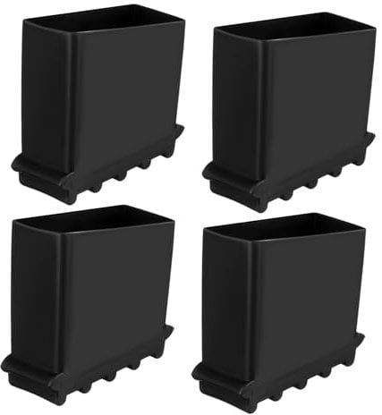 jojofuny Non-Skid Ladder Pads for Ladder Feet 4 Pack Step Ladder Feet Ladder Feet Protectors Easy to Fix Thicken Design for Ladder Pads for Step Ladders