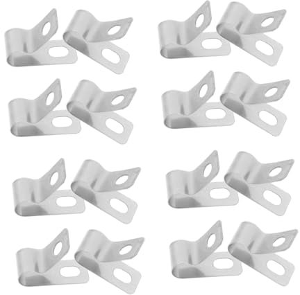 ULTECHNOVO Edelstahl Kabelhalter 20 Stück R-clip Kabelklemmen 6mm Ethernet Kabelhalterung U-förmig Hitzebeständig Für Seillichter Kabelmanagement Indoor Outdoor