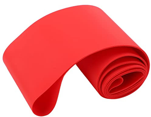 Premium PVC -Fahrradfahrradband für 20 -Zoll -Mountainbike -Reifen, Anti -Piercing -Reifenpad (Black) (Rot)