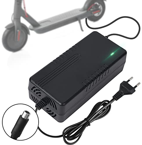AOOSA Caricatore Monopattino Elettrico, 42V 2A Adattatore di Alimentazione Caricabatteria Universale con connettore RCA (8 mm), Caricabatteria per Batteria al Litio da 36 V per Xiaomi